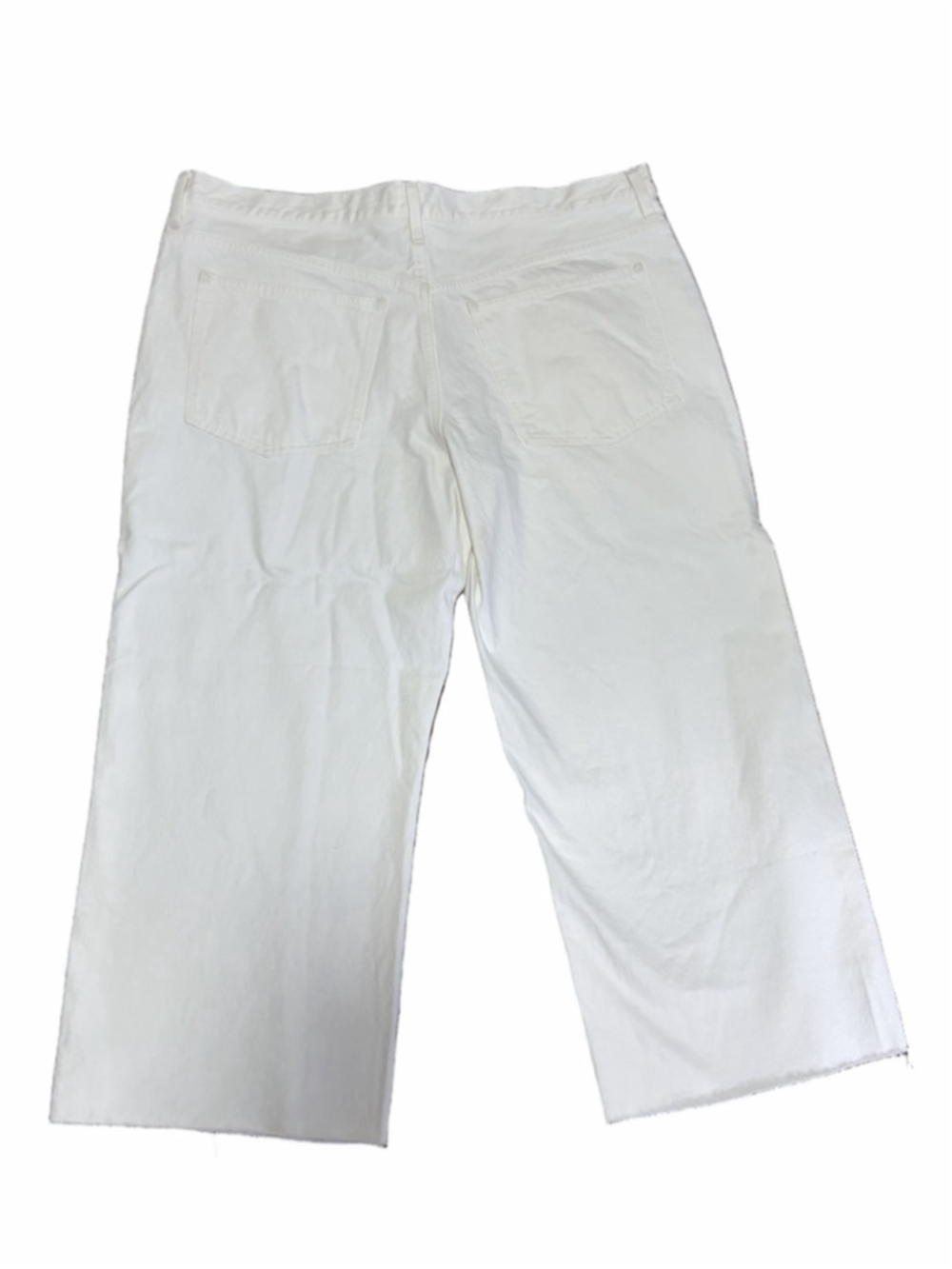 NWT Madewell Low-Slung Baggy Crop size 33 in white NU173 - Picture 4 of 9
